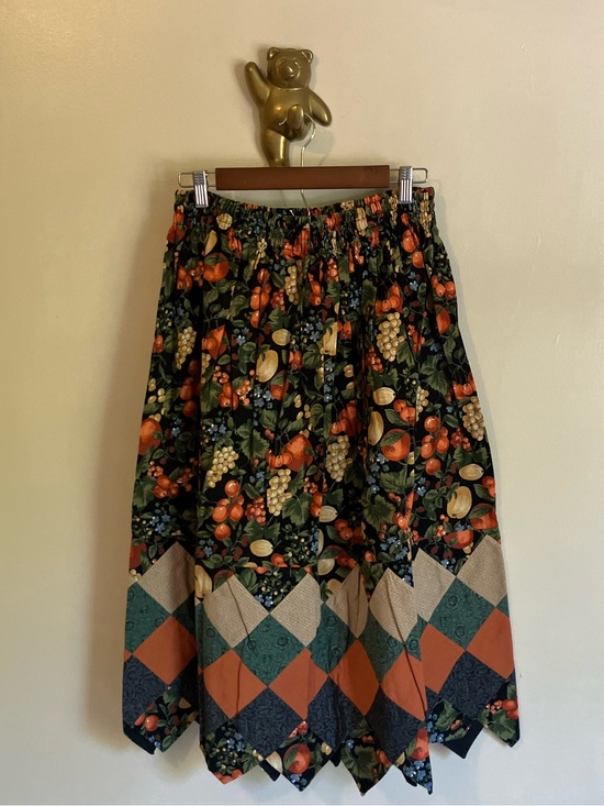Handmade Dresses & Skirts - Handmade Patchwork Cotton Midi Skirt